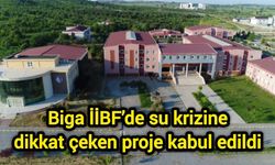 Biga İİBF’de su krizine dikkat çeken proje kabul edildi