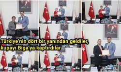 Türkiye’nin dört bir yanından geldiler, kupayı Biga’ya kaptırdılar
