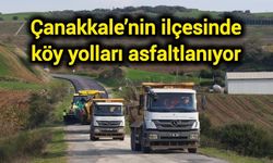 Çanakkale’nin ilçesinde köy yolları asfaltlanıyor