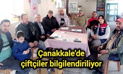 Çanakkale’de çiftçiler bilgilendiriliyor