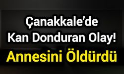 Çanakkale’de Kan Donduran Olay! Annesini Öldürdü