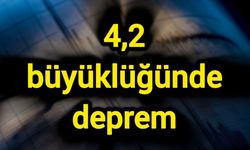 4,2 büyüklüğünde deprem