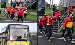 Galatasaray taraftarları, dev derbi için Kadıköy'e hareket etti