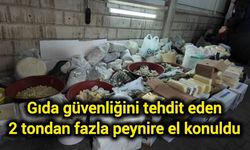 Gıda güvenliğini tehdit eden 2 tondan fazla peynire el konuldu