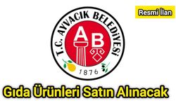 Gıda Ürünleri Satın Alınacak