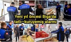 Yeni yıl öncesi Biga’da tatlı–kuruyemiş alarmı