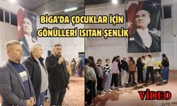 Biga’da çocuklar için gönülleri ısıtan şenlik