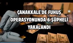Çanakkale'de fuhuş operasyonunda 6 şüpheli yakalandı