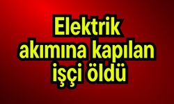 Elektrik akımına kapılan işçi öldü