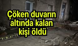 Çöken duvarın altında kalan kişi öldü