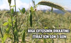 Biga çiftçisinin dikkatine: İtiraz için son 5 gün