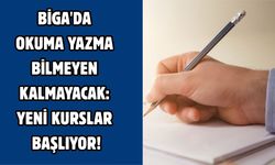 Biga'da okuma yazma bilmeyen kalmayacak: Yeni kurslar başlıyor