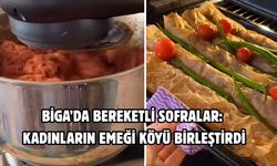 Biga’da bereketli sofralar: Kadınların emeği köyü birleştirdi