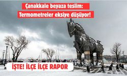 Çanakkale beyaza teslim: Termometreler eksiye düşüyor!