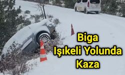 Biga Işıkeli Yolunda Kaza