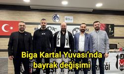 Biga Kartal Yuvası’nda bayrak değişimi