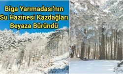 Biga Yarımadası’nın Su Hazinesi Kazdağları Beyaza Büründü