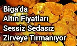 Biga’da Altın Fiyatları Sessiz Sedasız Zirveye Tırmanıyor