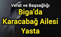 Biga’da Karacabağ Ailesi Yasta