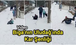 Biga’nın Uludağ’ında Kar Şenliği