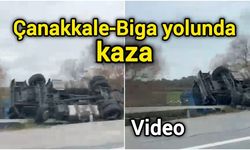 Çanakkale-Biga yolunda kaza