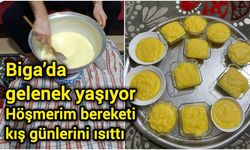 Çanakkale Biga’da gelenek yaşıyor: Höşmerim bereketi kış günlerini ısıttı