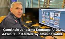 Çanakkale Jandarma Komutanı Akyüz, AA'nın "Yılın Kareleri" oylamasına katıldı