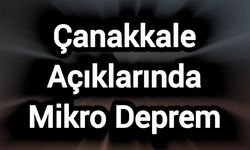 Çanakkale Açıklarında Mikro Deprem