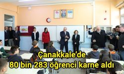Çanakkale’de 80 bin 283 öğrenci karne aldı