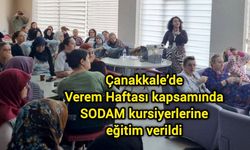 Çanakkale’de Verem Haftası kapsamında SODAM kursiyerlerine eğitim verildi