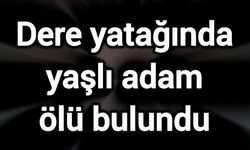 Dere yatağında yaşlı adam ölü bulundu