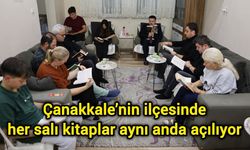 Çanakkale’nin ilçesinde her salı kitaplar aynı anda açılıyor