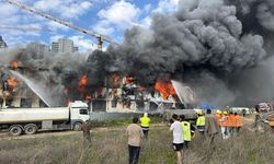 İşçi konteynerinde yangın çıktı