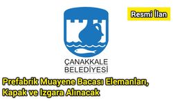 Prefabrik Muayene Bacası Elemanları, Kapak ve Izgara Alınacak