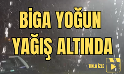 Biga Yoğun Yağış Altında