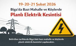 Çanakkale Biga’da Bazı Mahalle ve Köylerde Planlı Elektrik Kesintisi