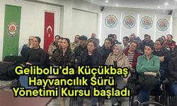 Gelibolu’da Küçükbaş Hayvancılık Sürü Yönetimi Kursu başladı
