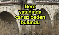 Dere yatağında cansız beden bulundu
