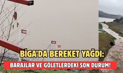 Biga’da bereket yağdı: Barajlar ve göletlerdeki son durum!