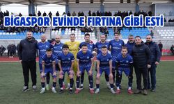 Bigaspor evinde fırtına gibi esti