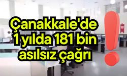 Çanakkale'de 1 yılda 181 bin asılsız çağrı (Video)