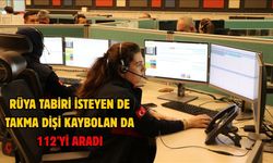 Rüya tabiri isteyen de takma dişi kaybolan da 112'yi aradı