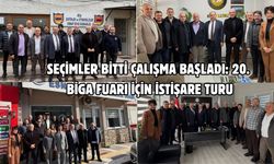 Seçimler bitti çalışma başladı: 20. Biga fuarı için istişare turu