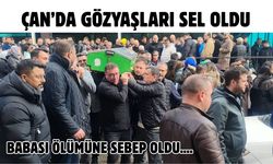 Çan’da gözyaşları sel oldu