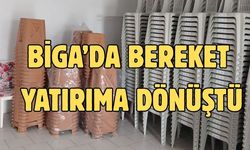 Biga’da bereket yatırıma dönüştü