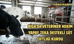 Çanakkale'de veteriner hekim yapay zeka destekli süt çiftliği kurdu