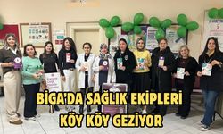 Biga’da sağlık ekipleri köy köy geziyor