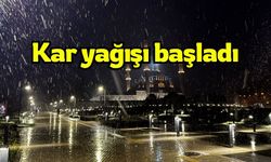 Kar yağışı başladı