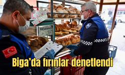 Biga’da fırınlar denetlendi