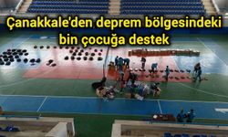Çanakkale'den deprem bölgesindeki bin çocuğa destek